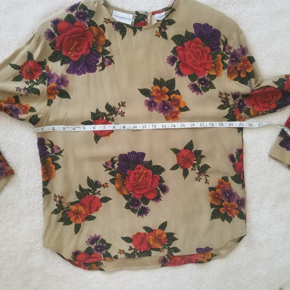 Vintage Liz Claiborne 100% silk long sleeve shirt - Picture 7 of 7